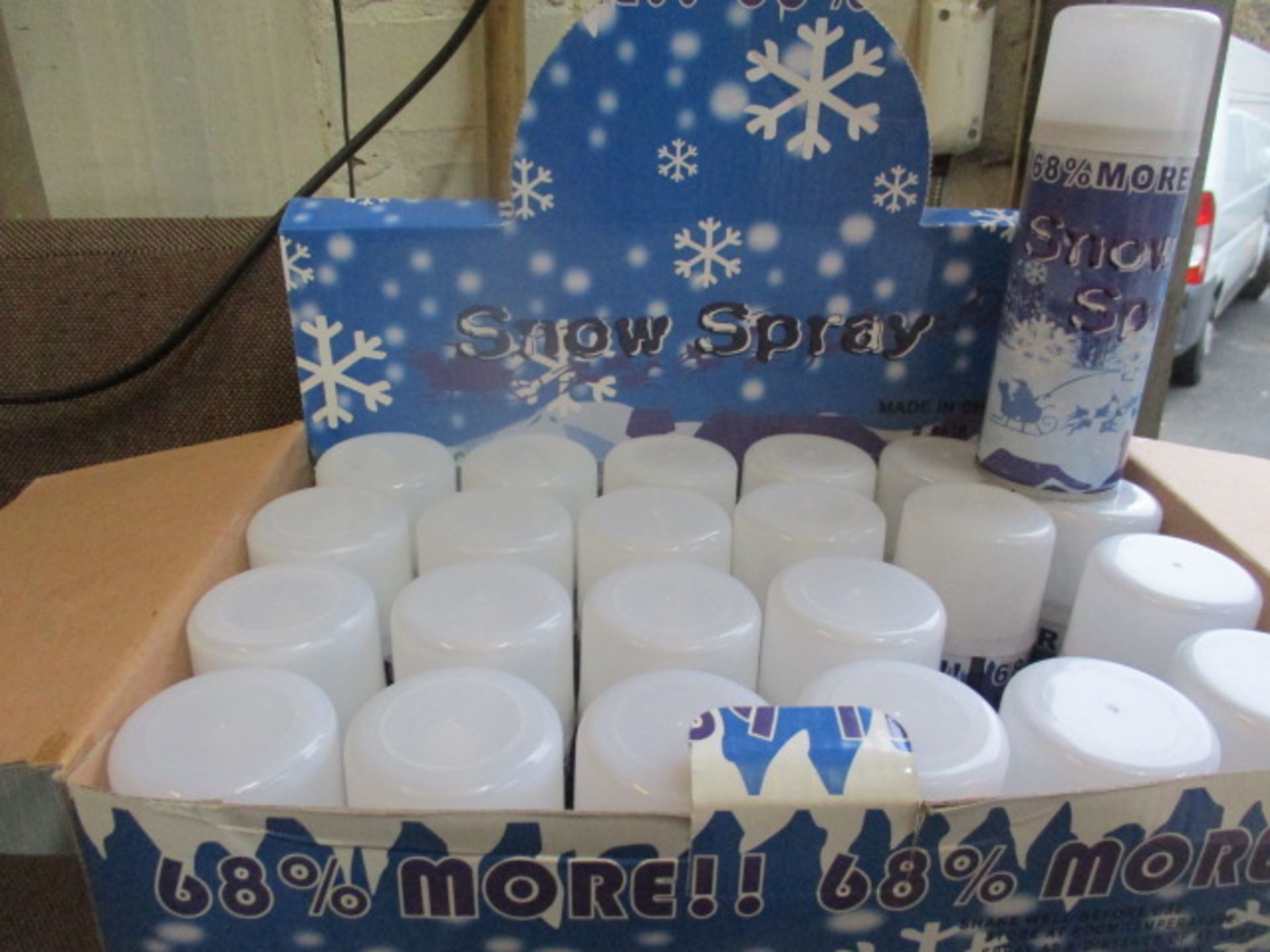 500.pcs snow spray in retail display cartons (24.pcs in carton) New unused, some maybe most of