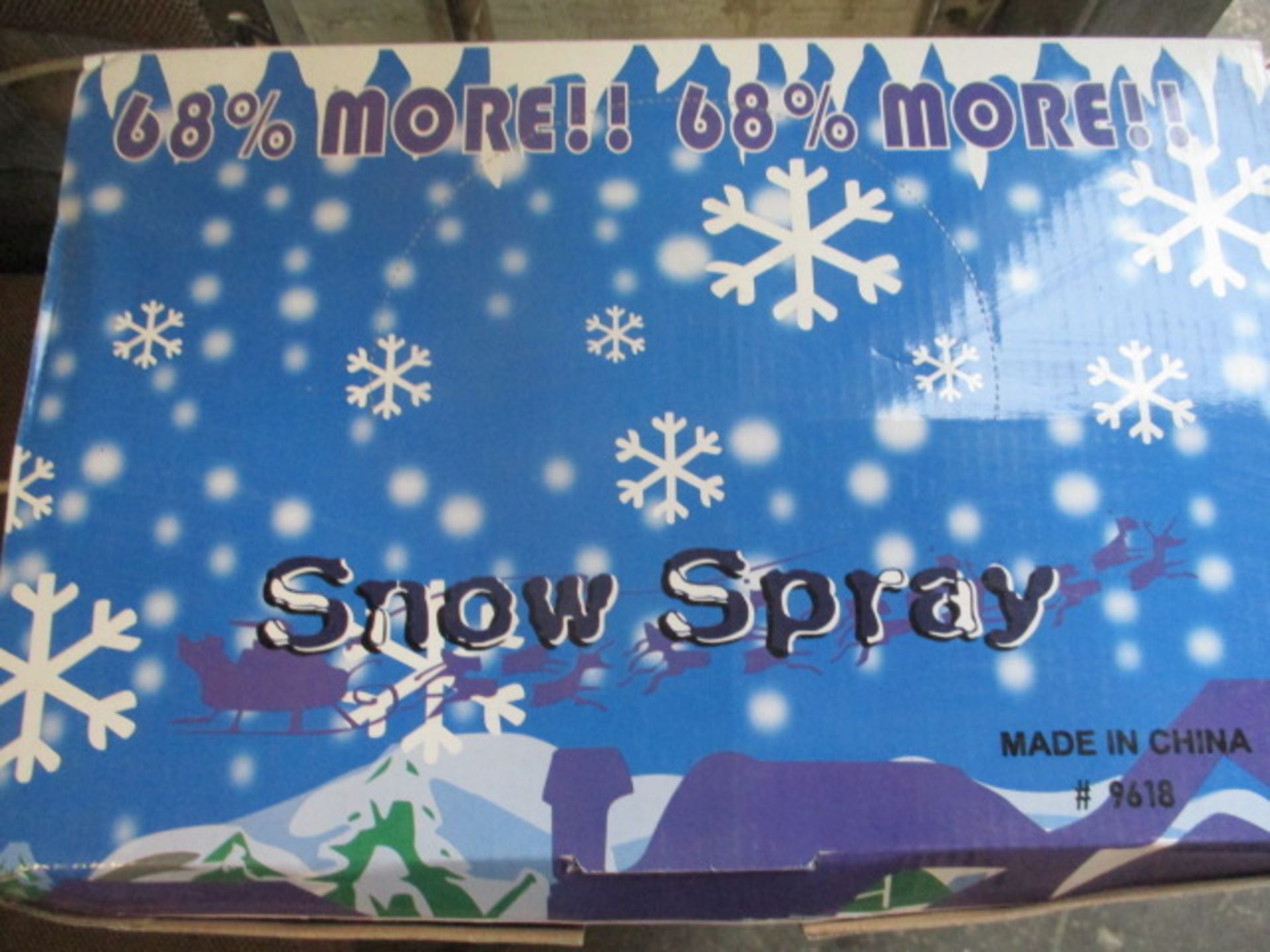 500.pcs snow spray in retail display cartons (24.pcs in carton) New unused, some maybe most of - Image 2 of 2