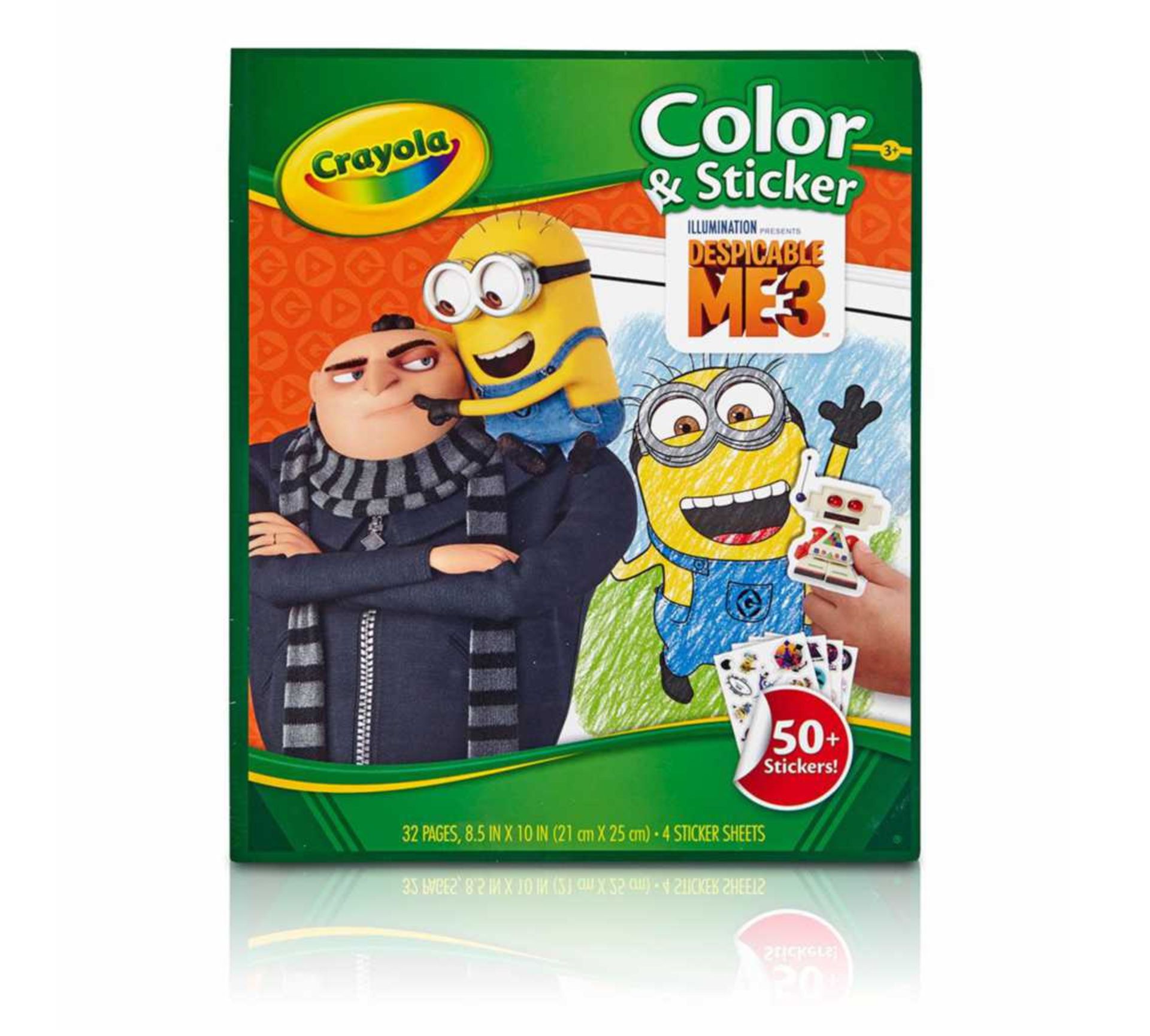 200pcs Brand new Sealed Crayola Minions Activity book with sticker sheets and portraits to