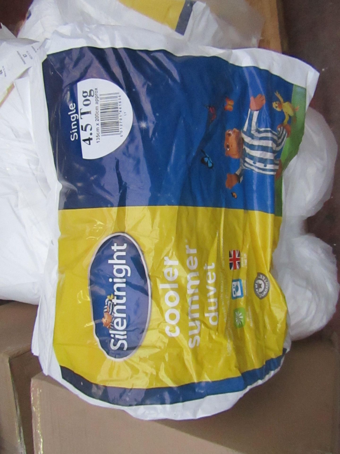 Silent Night Cooler Summer duvet Single size 4.5 Tog, all brand new and packaged.  Each RRP £14.99