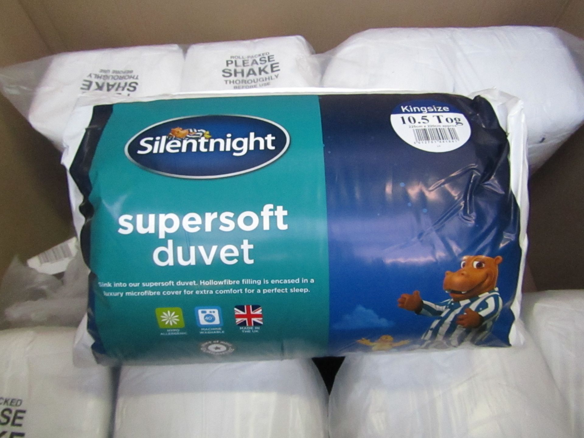 32x Silentnight Supersoft duvet, kingsize, 10.5 Tog, all brand new and packaged. Each RRP £24.99