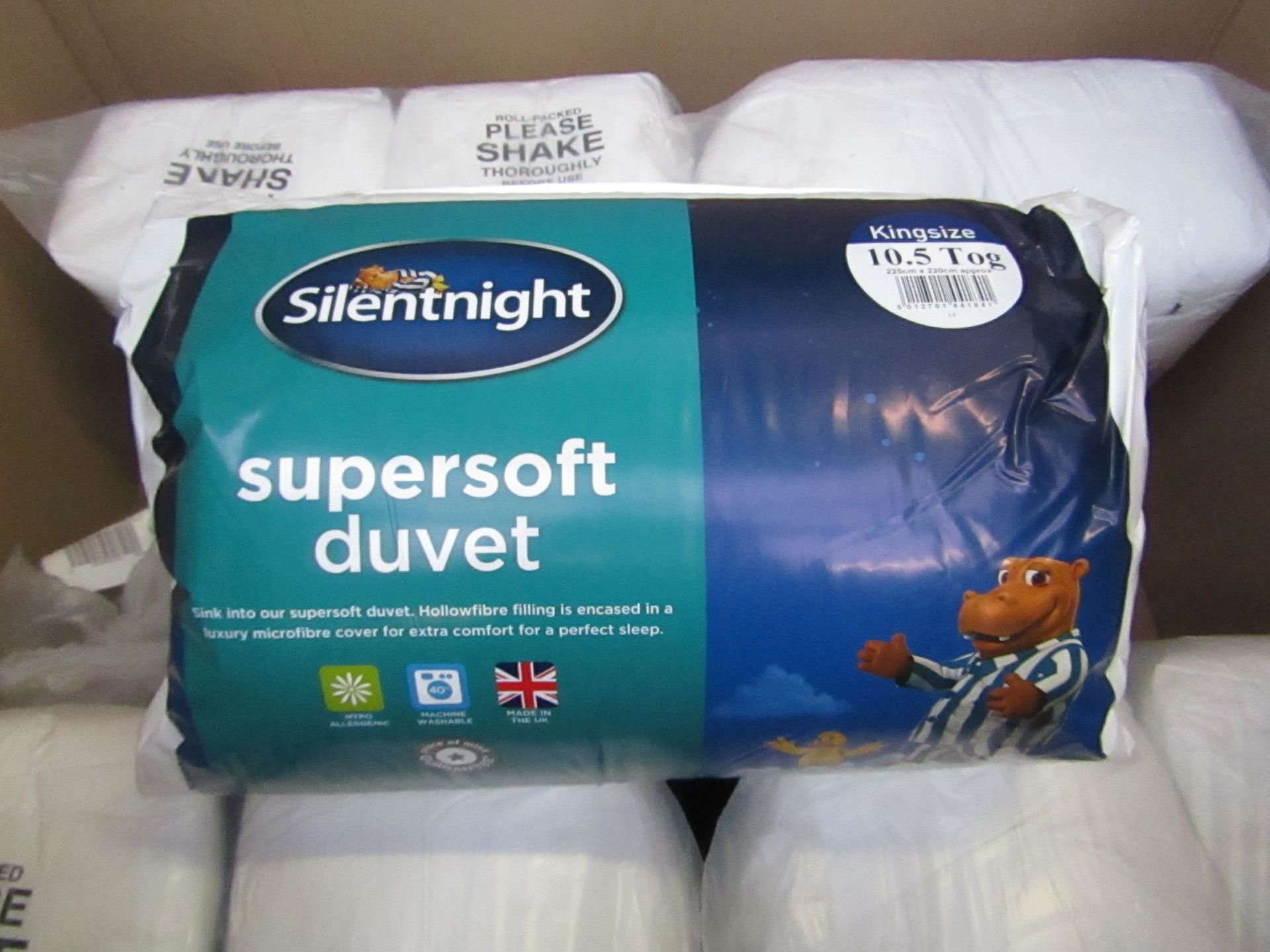 Silentnight Supersoft duvet, kingsize, 10.5 Tog, brand new and packaged. RRP £24.99