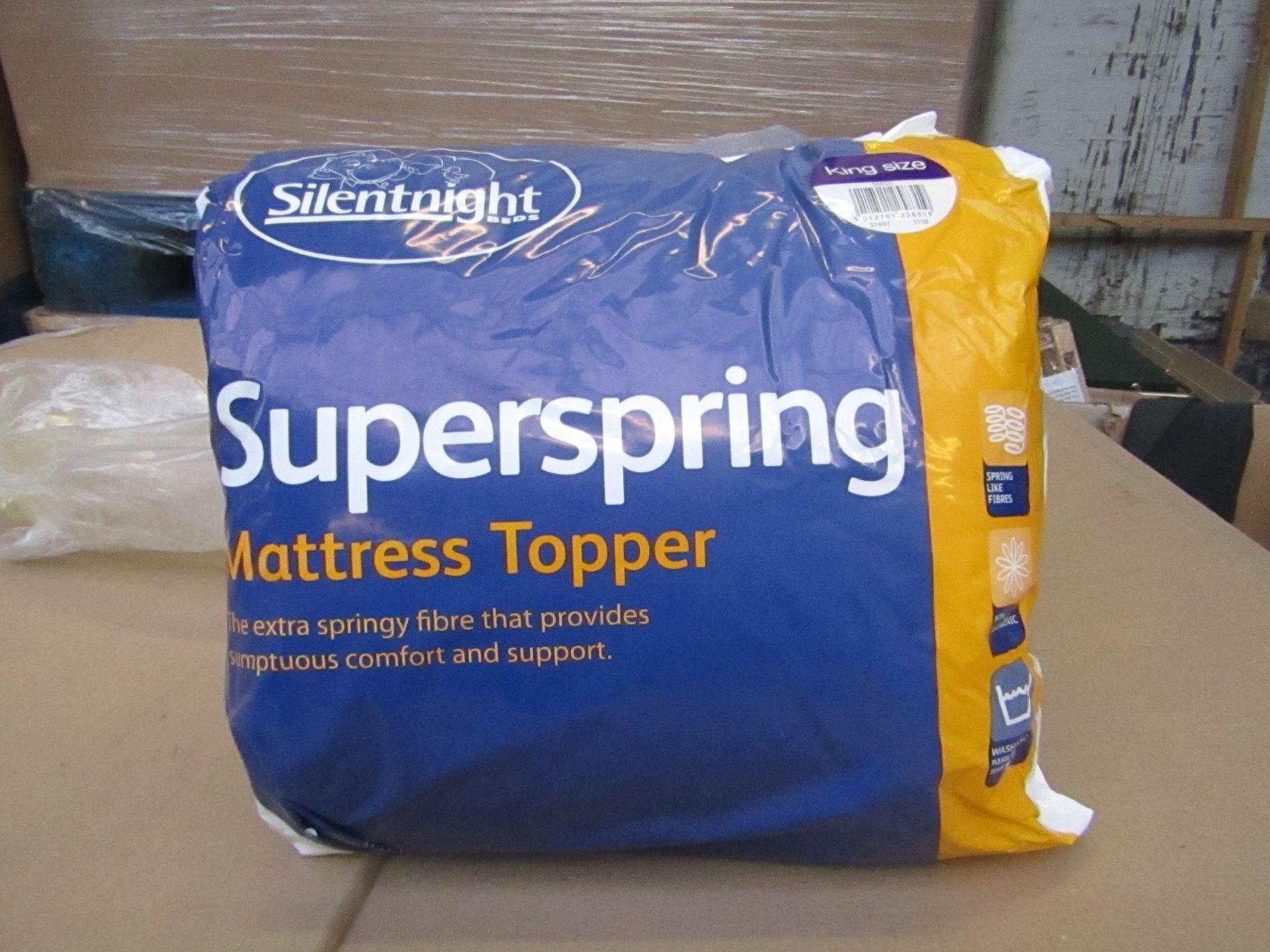 4x Silentnight Super Spring mattress topper, kingsize, all brand new and packaged. Each RRP £29.99