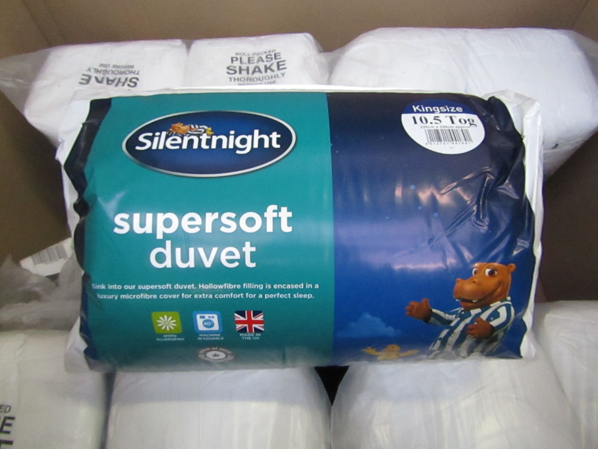 Silentnight Supersoft duvet, kingsize, 10.5 Tog, brand new and packaged. RRP £24.99