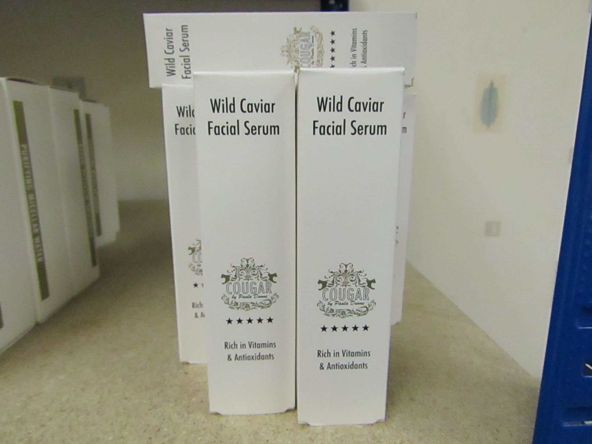 2 x Cougar 50ml Wild Caviar Facial Serum, both brand new and boxed.