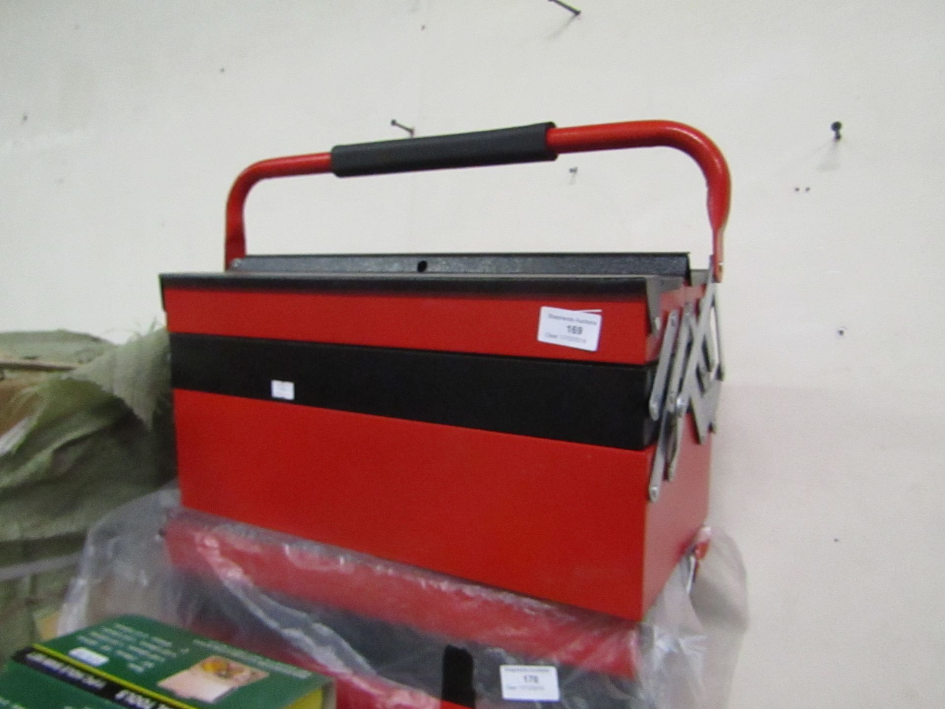 3 Tier Metal Cantilever tool box, new