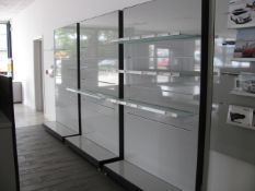 (3) Floor standing wall display units