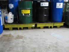 Polyurethane oil spill bunds