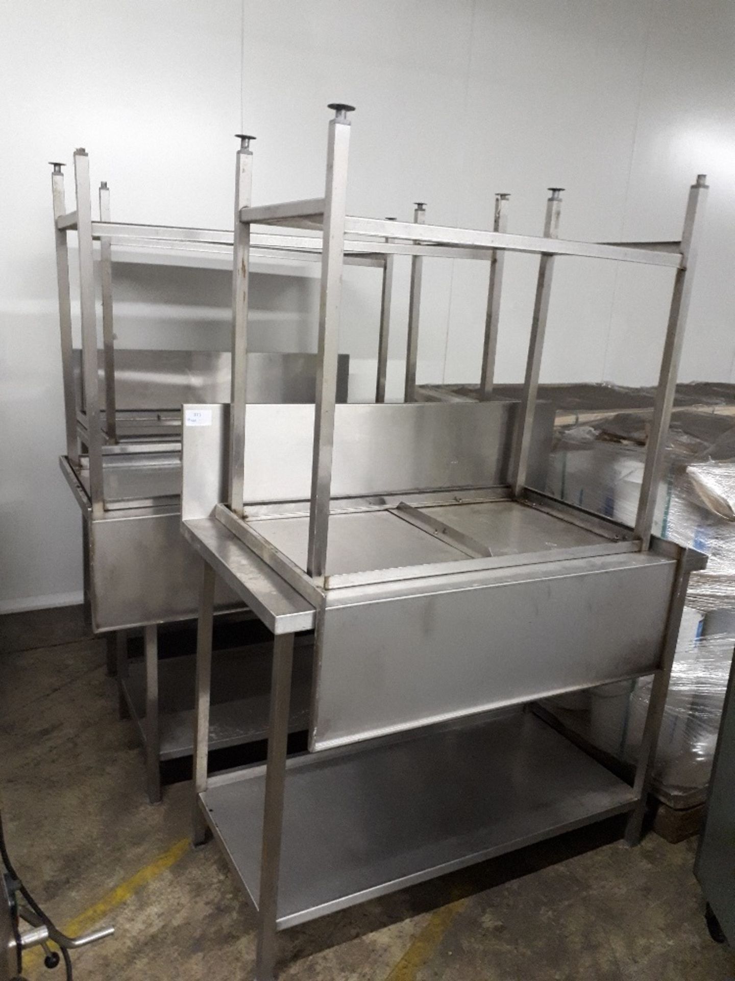 (7) Various Sized Stainless Steel Preperation Tables