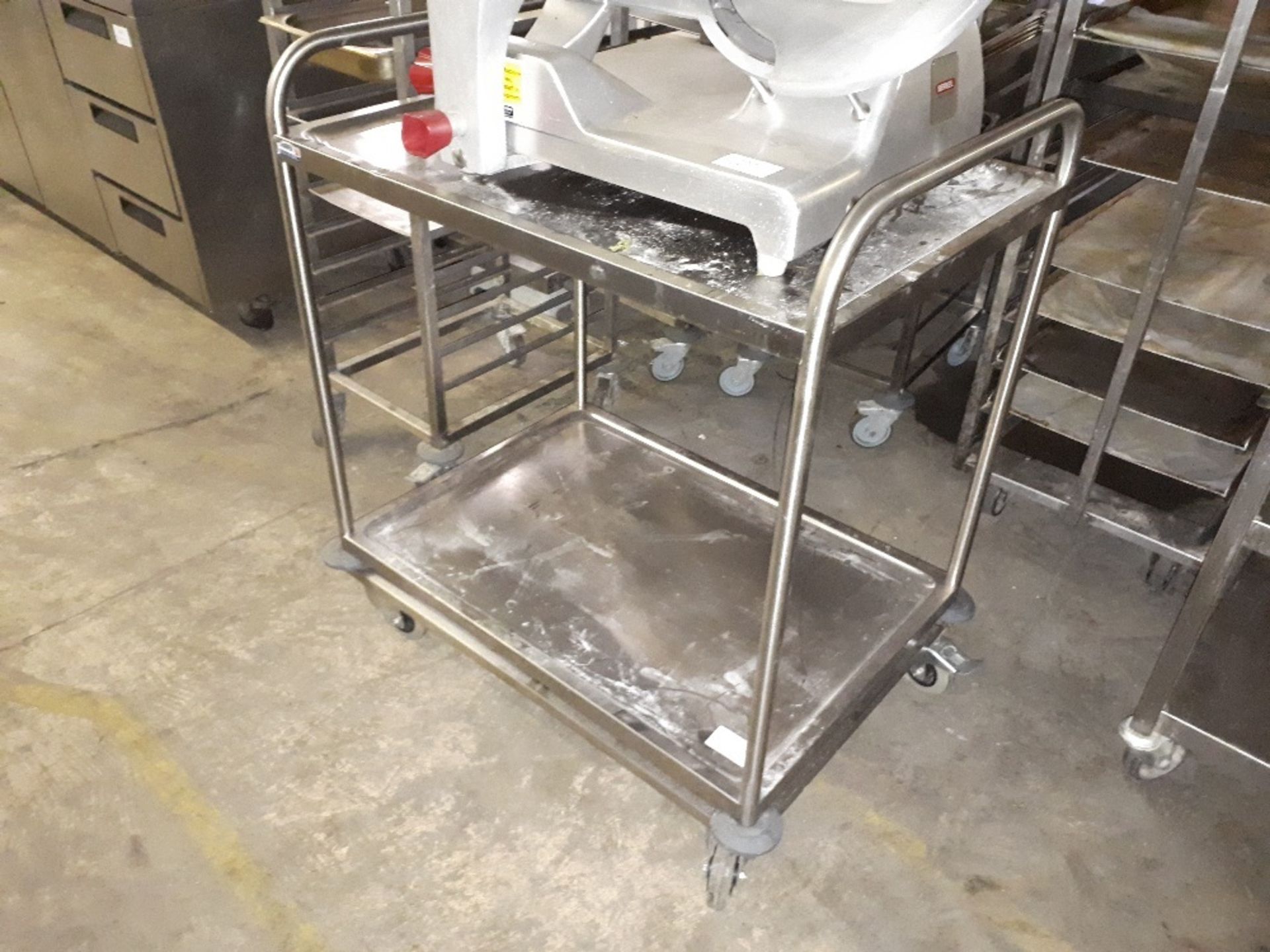 (2) Stainless Steel Two Tier Trollies