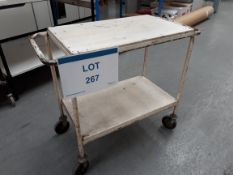 Steel mobile trolley