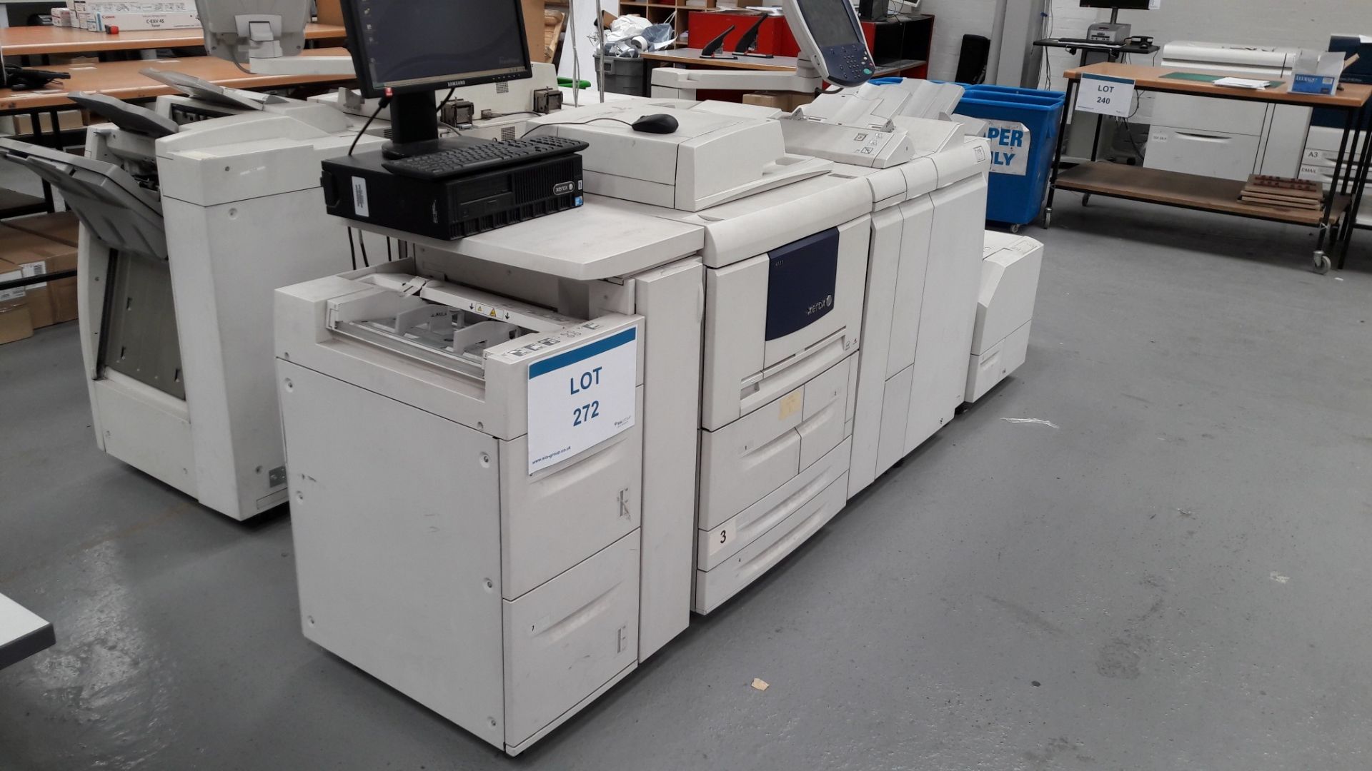 Xerox 4127 high speed copier printer with 7 drawers and 2 tray sorter - Image 4 of 6