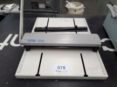 GPM 315 benchtop cutter