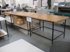 (4) Steel framed layout tables