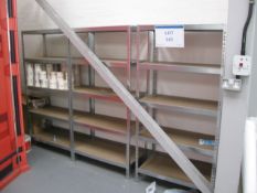 (3) Bays of galvanised steel boltless shelving