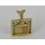 14 carat gold Rolls Royce pendant.