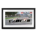 Senna vs Mansell, photograph.