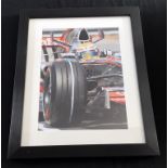 Lewis Hamilton signed McLaren photo.