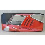 An original Ferrari 275 GTB aluminium boot lid