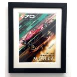 'Ferrari at 70' Monza poster.