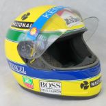 Replica of an 'Ayrton Senna' F1 Helmet - Unused