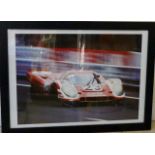 Porsche 917 print signed by Richard Attwood.