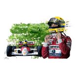 Ayrton Senna by David Johnson