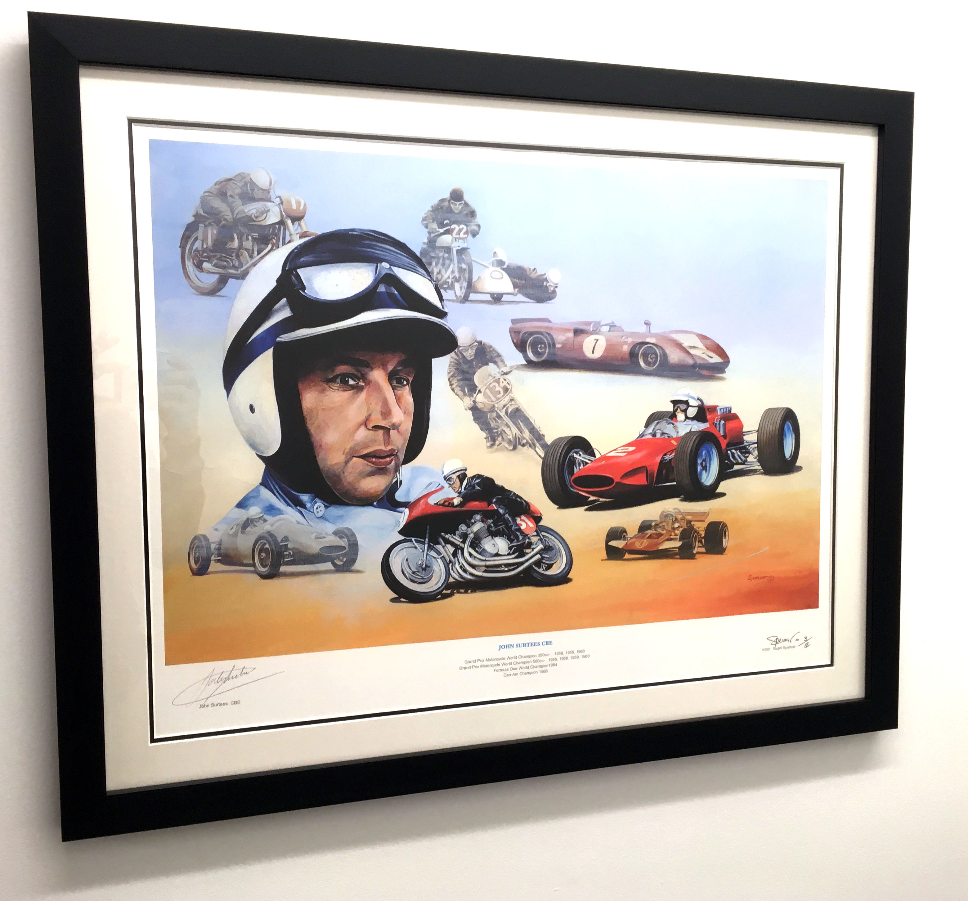 John Surtees CBE by Stuart Spencer.