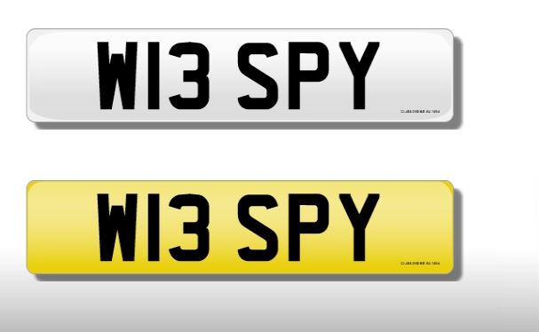 Registration Mark. W13 SPY