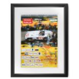 Mille Miglia poster signed by Sir Stirling Moss.