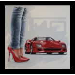 'Matching Shoes' - painting by Tony Upson.