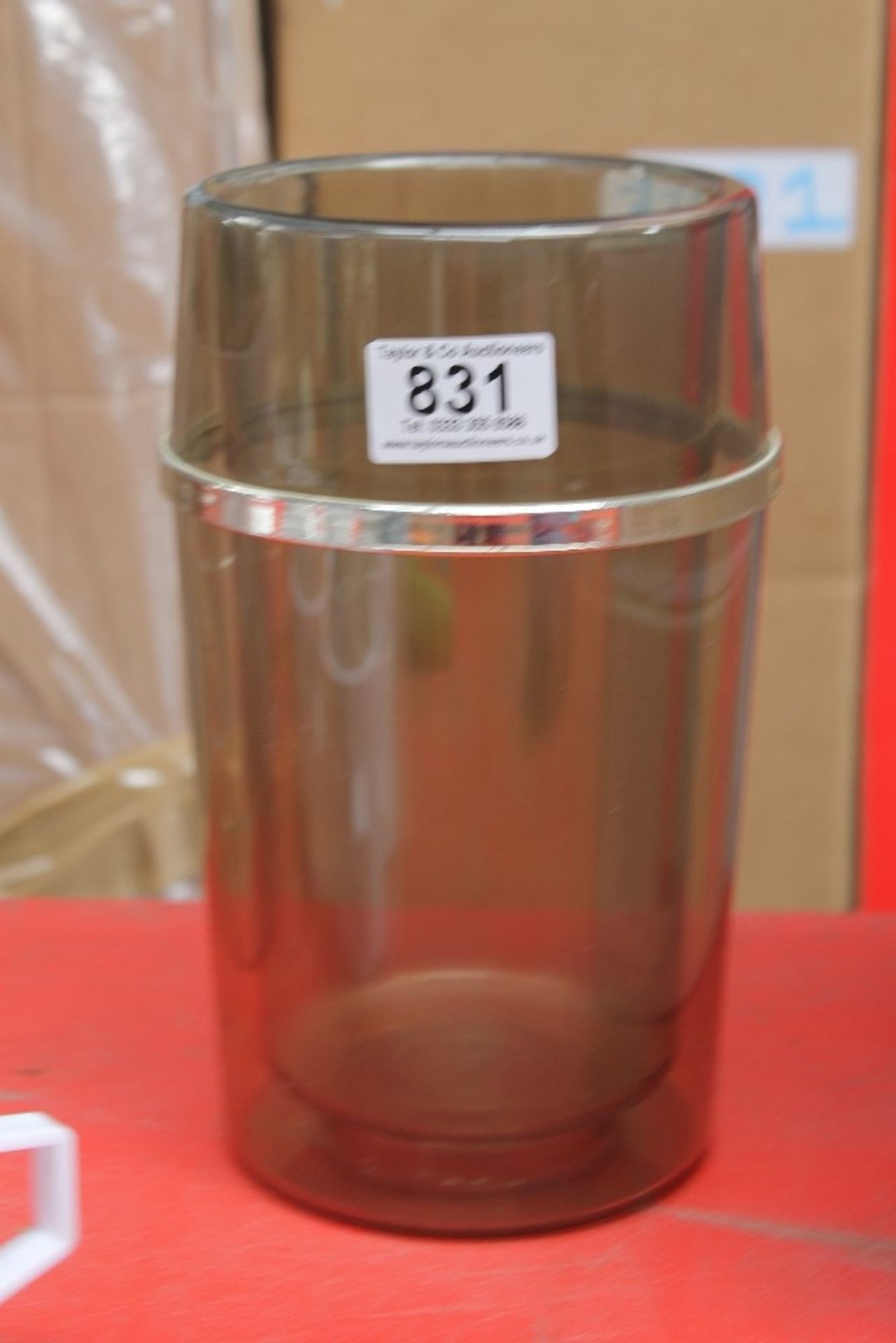 1 x smoked plastic wine cooler – NO VAT