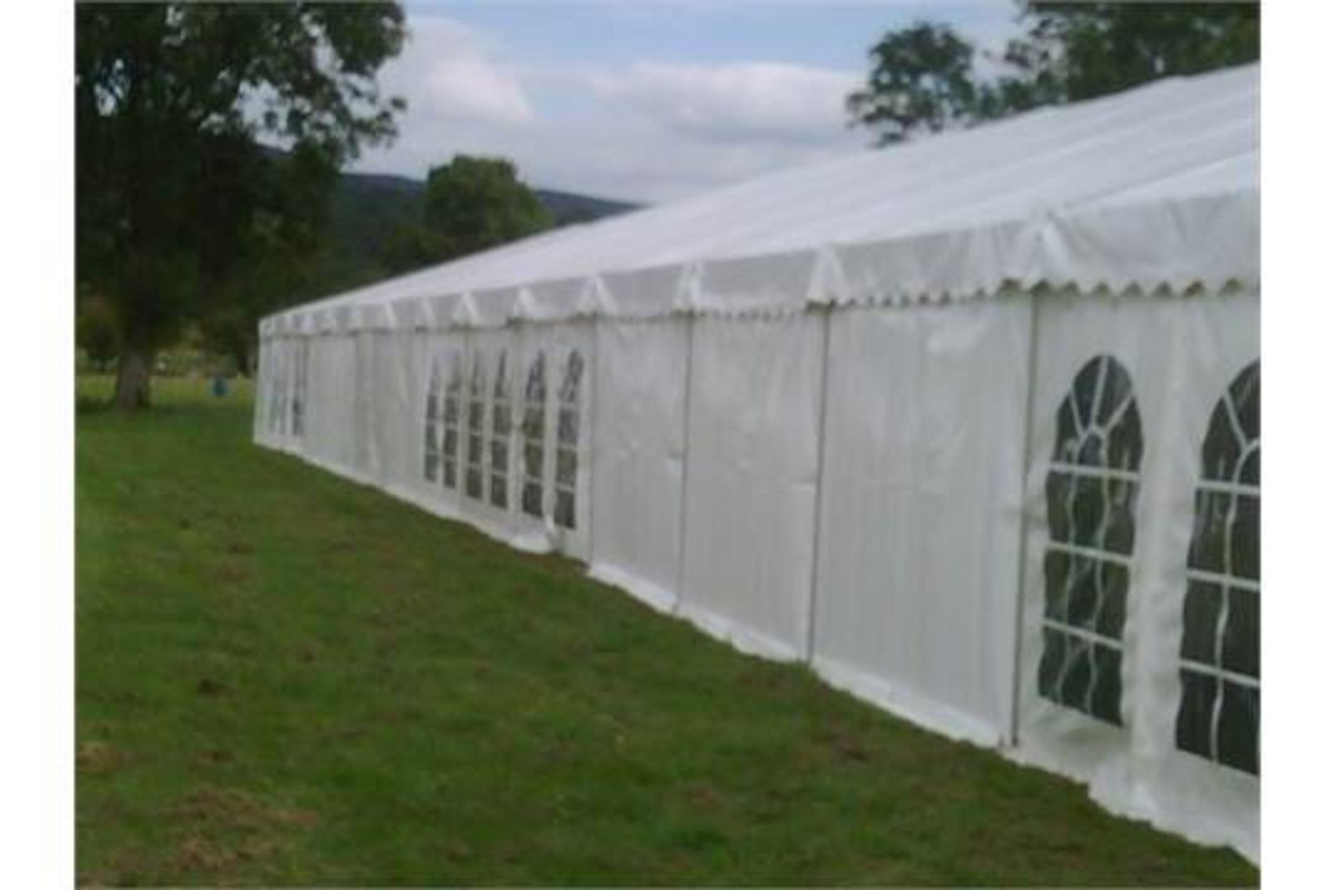 Roder Style “ Events Marquee – 9m x 18m Clearspan Used but complete & in good condition – NO VAT