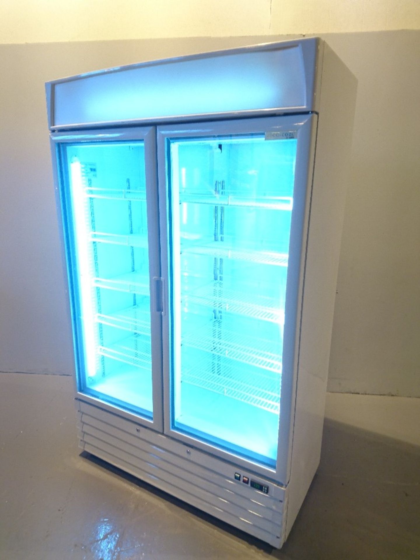 Double Glass Doors Shop Display Fridge – 230v   H200cm x W120cm x D60cm