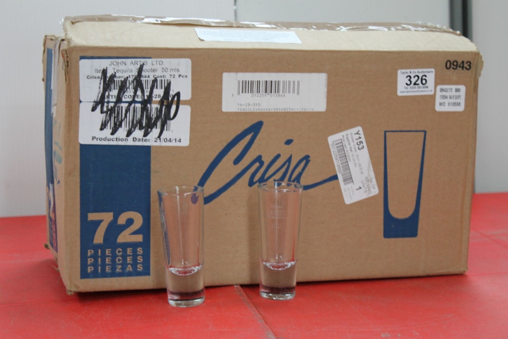 47 x tequila shooter glasses– NO VAT