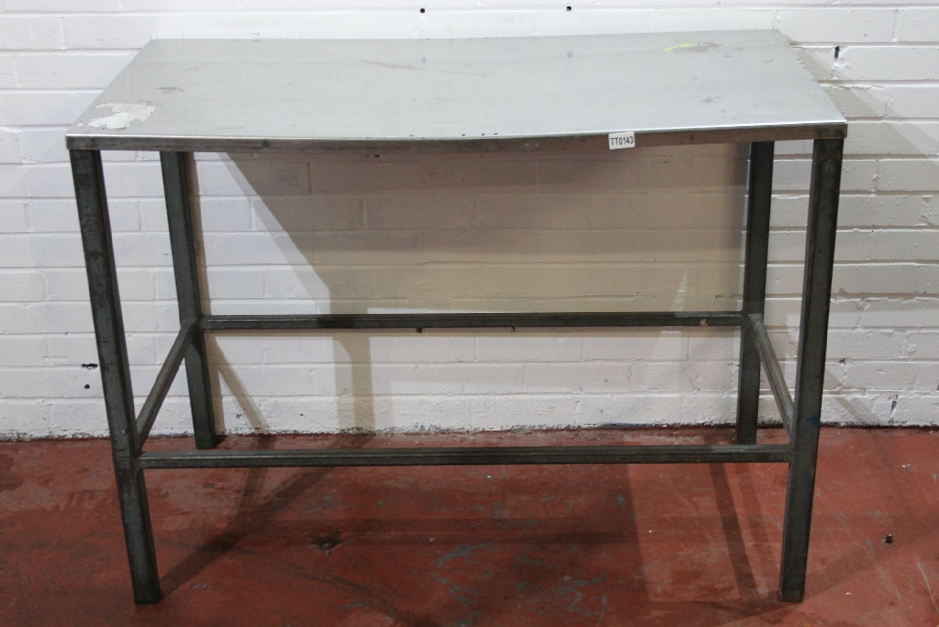 Table with Stainless Steel Top -W120cm x H88cm x D60cm NO VAT - Bild 2 aus 2