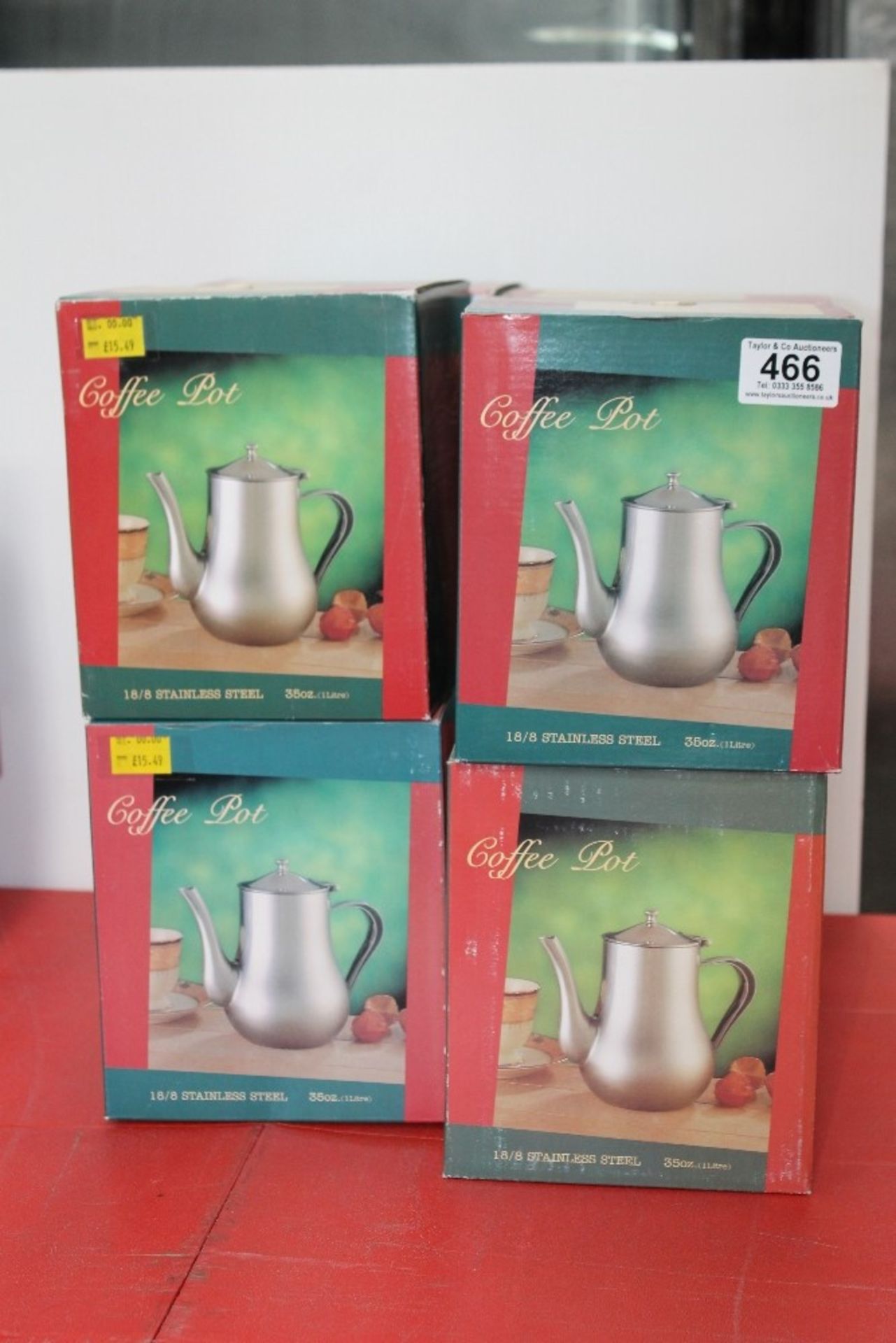 8 x 35oz coffee pots – NO VAT