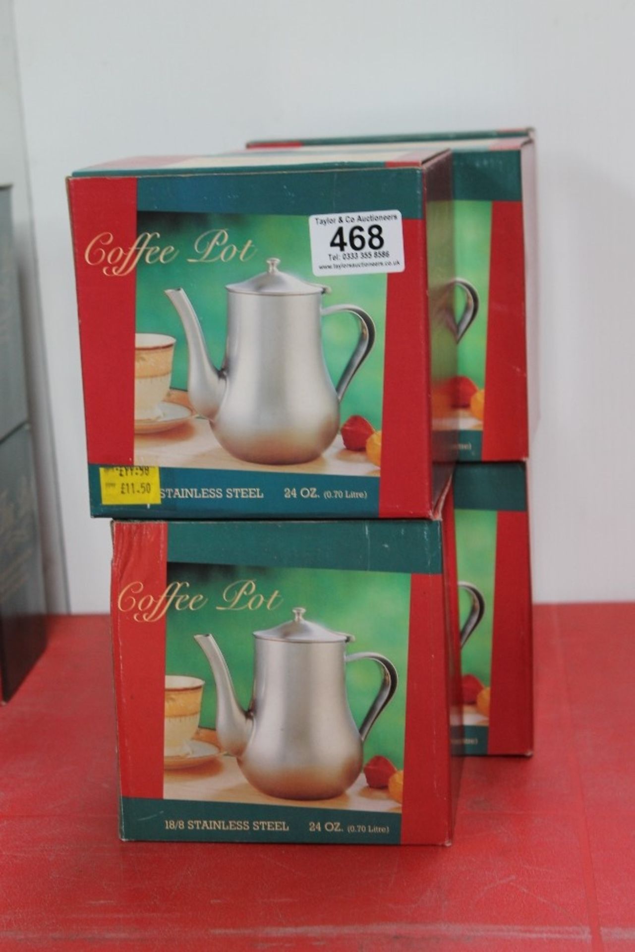 6 x 24 oz coffee pots – NO VAT