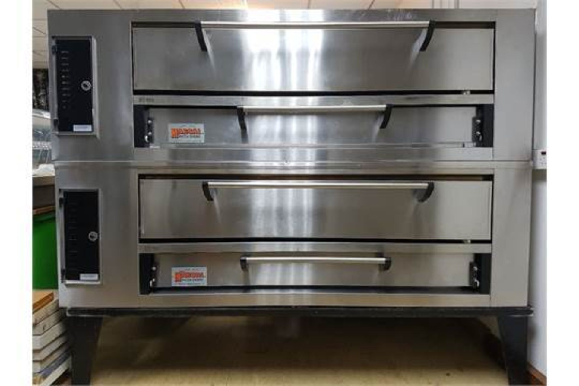 Marsal SD-660 Gas Deck Oven – Double Stack with Standing Stainless Steel – Bakes 12 x 18” Pizza - Image 2 of 2