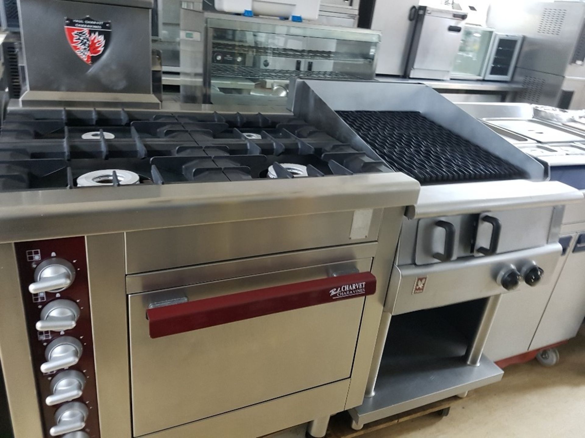 Charvet Four Burner Natural Gas Cooker with Oven below Fully Serviced & Tested Working