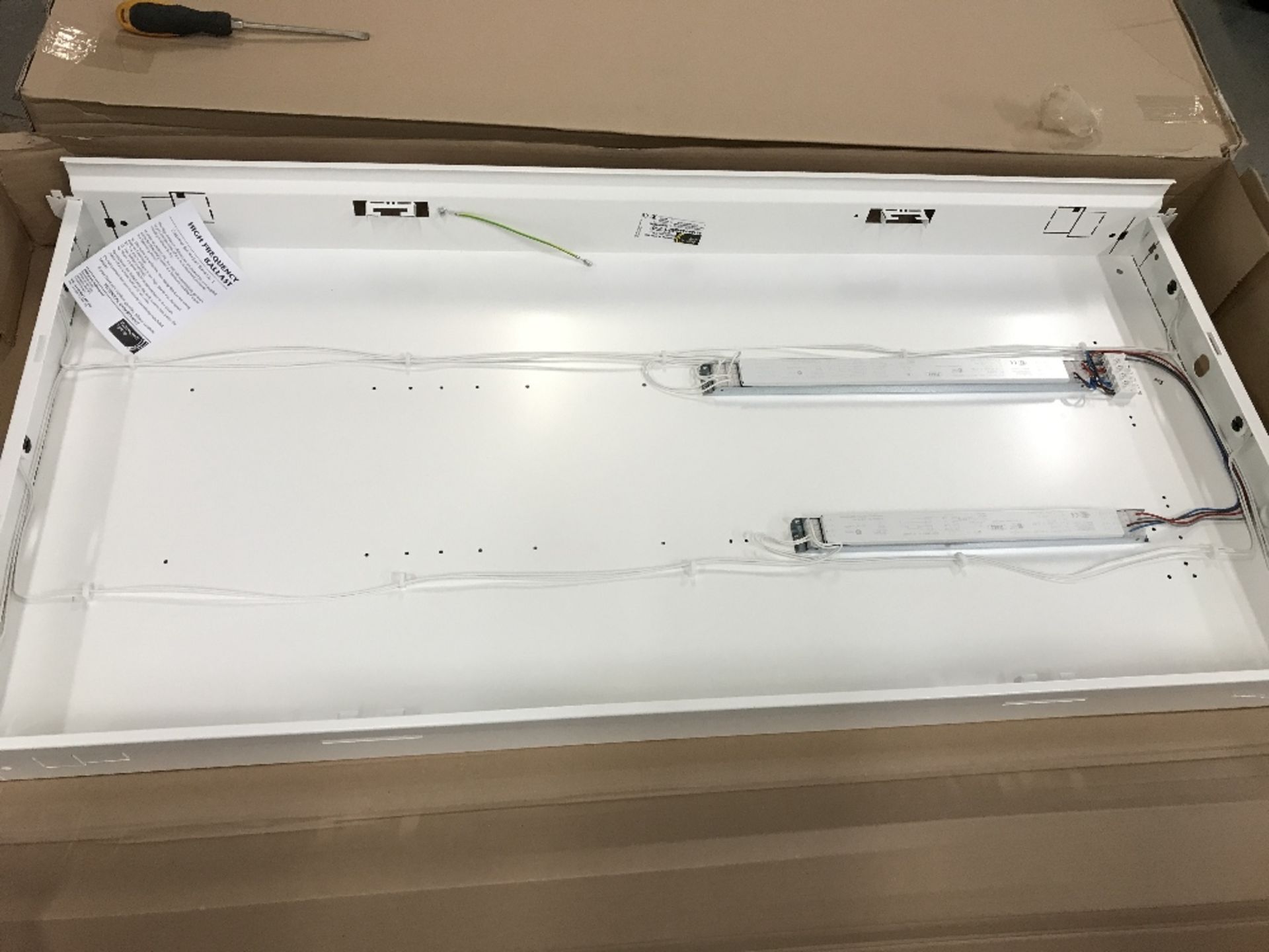 Whitecroft Lighting - 20 x Industrial / Office Light Units – NEW – 29125/Y354EMINBD – Surplus - Image 3 of 5