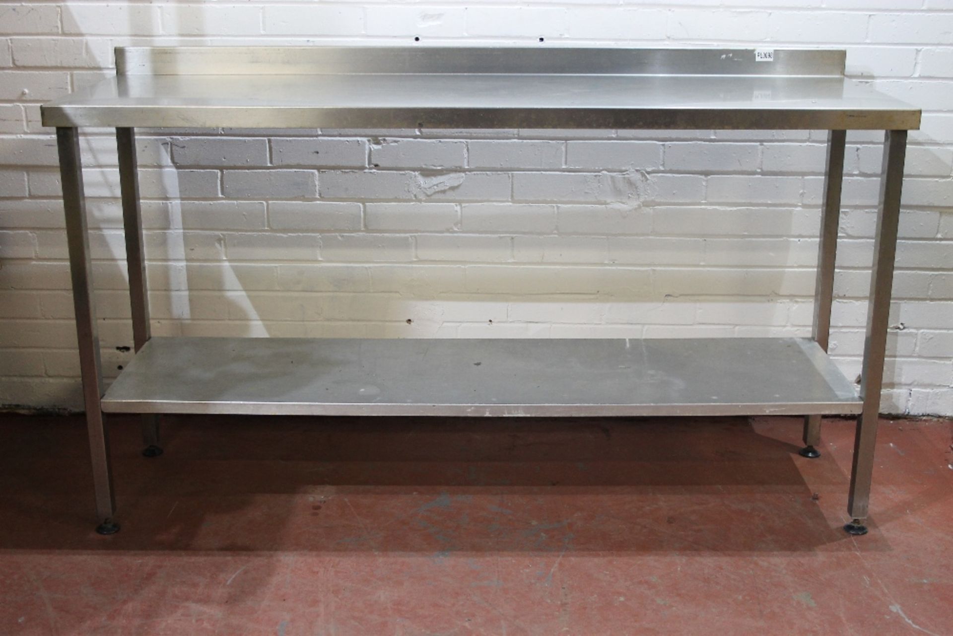 Stainless Steel Table with Under Shelf – NO VAT  W160cm x H87cm x D51cm - Image 2 of 2