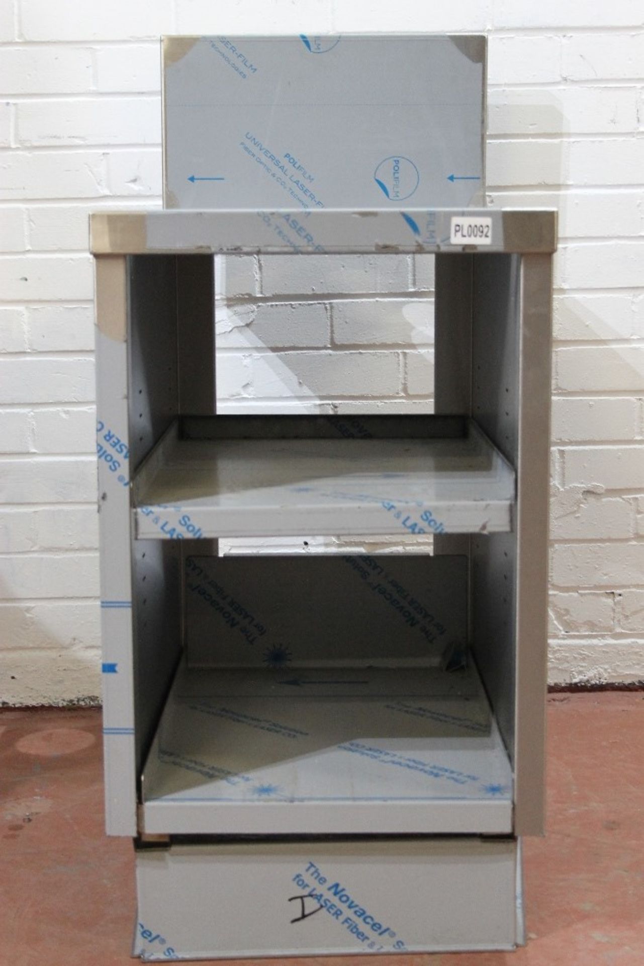 Stainless Steel Appliance Stand (New) – NO VAT W45cm x H100cm (includes splash back) H74cm (to - Image 2 of 2