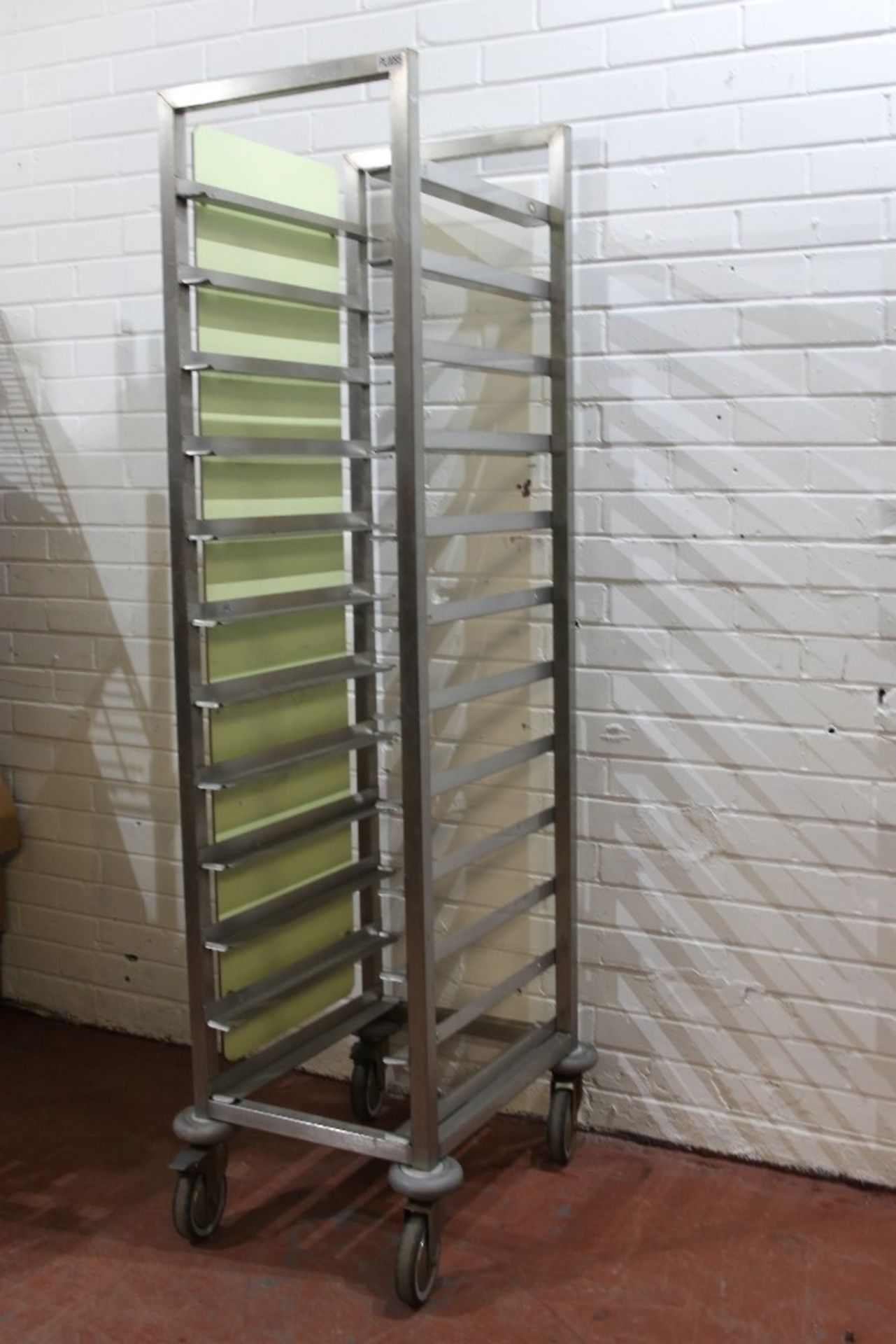 Stainless Steel Mobile Tray Trolley – NO VAT