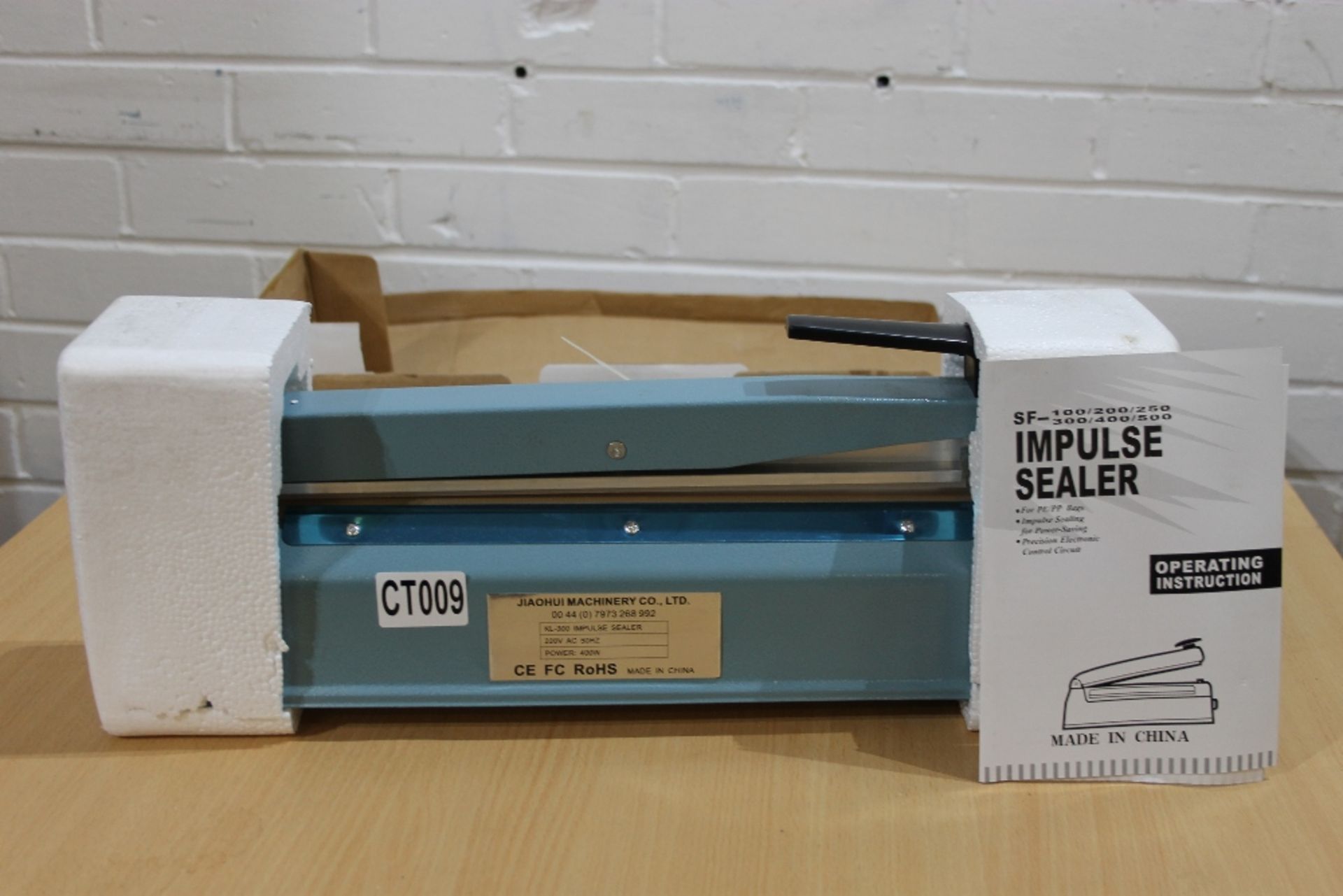 Impulse Bag Sealer –1ph- China made – NO VAT