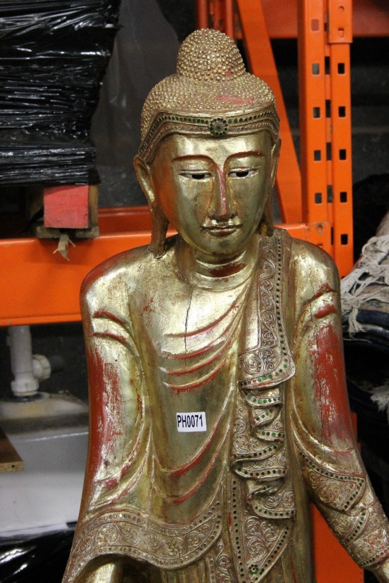 Full Size Statue of a Thai Girl Dancer in Gold - NO VAT - Image 2 of 3