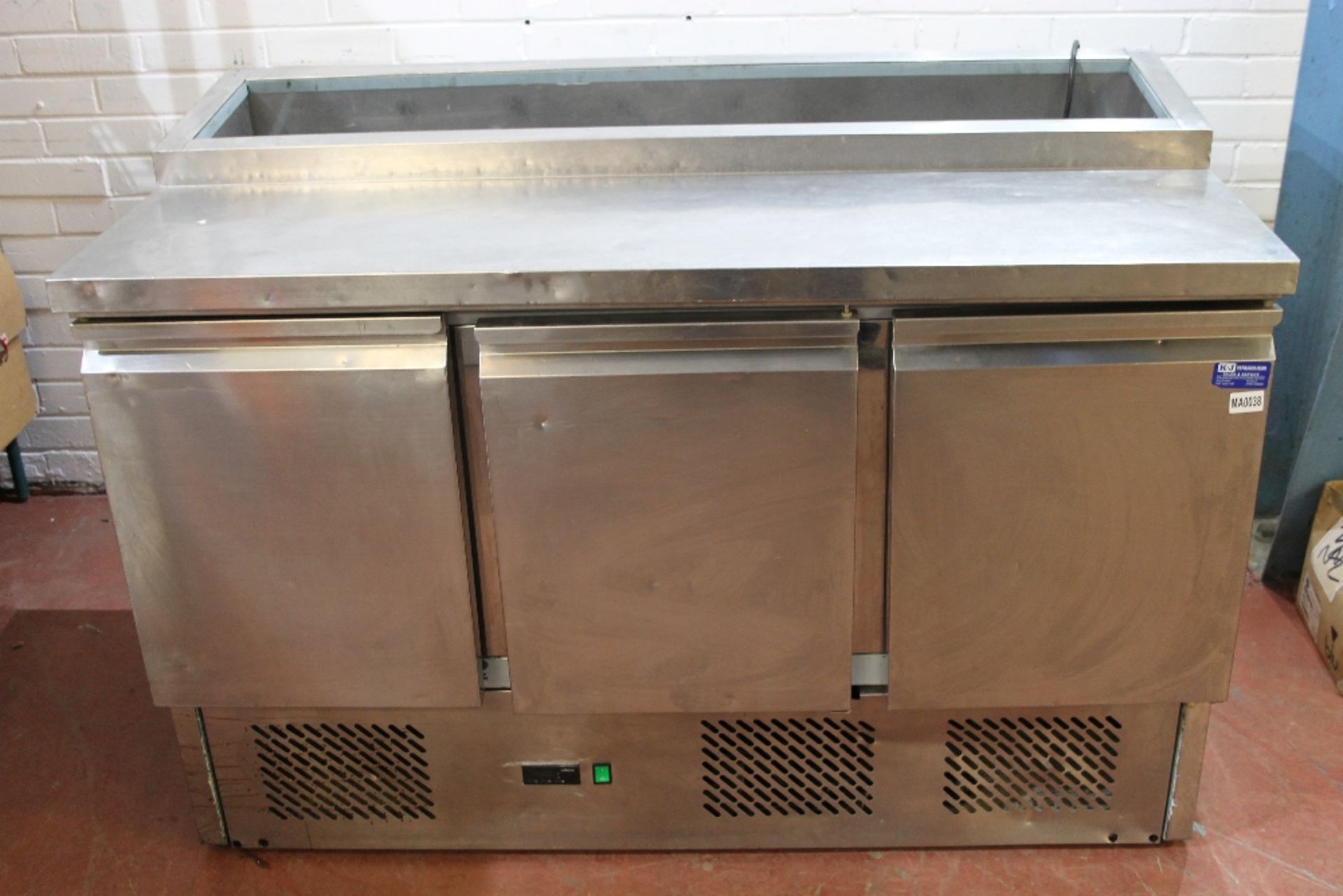 Polar 3 Door Pizza / Salad Prep Unit – No Pots – No Shelves Model PS5300 – 1ph- W137cm x H95cm x