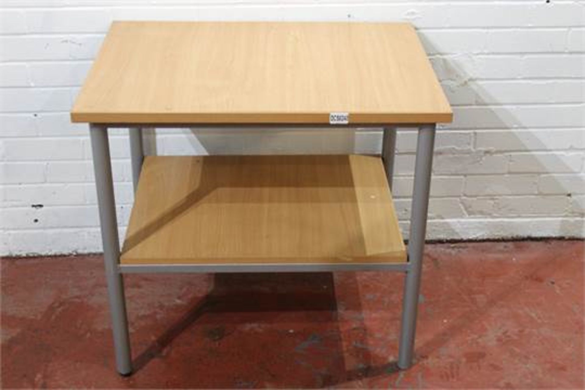 Small Table with metal legs wooden Top -NO VAT -W80cm x H72cm x D60cm