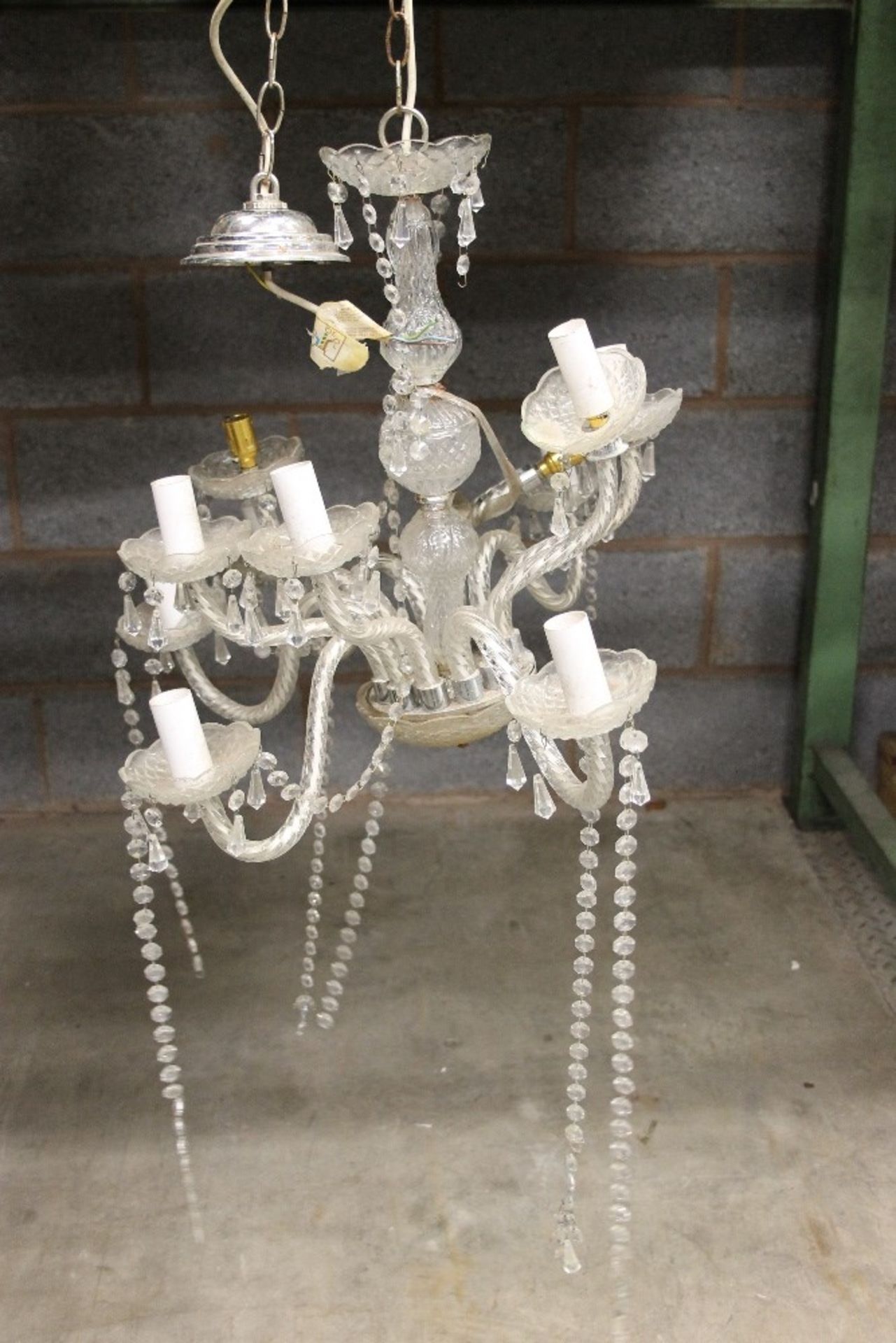 Pallet of Chandeliers – Assorted styles / colours as found – NO VAT