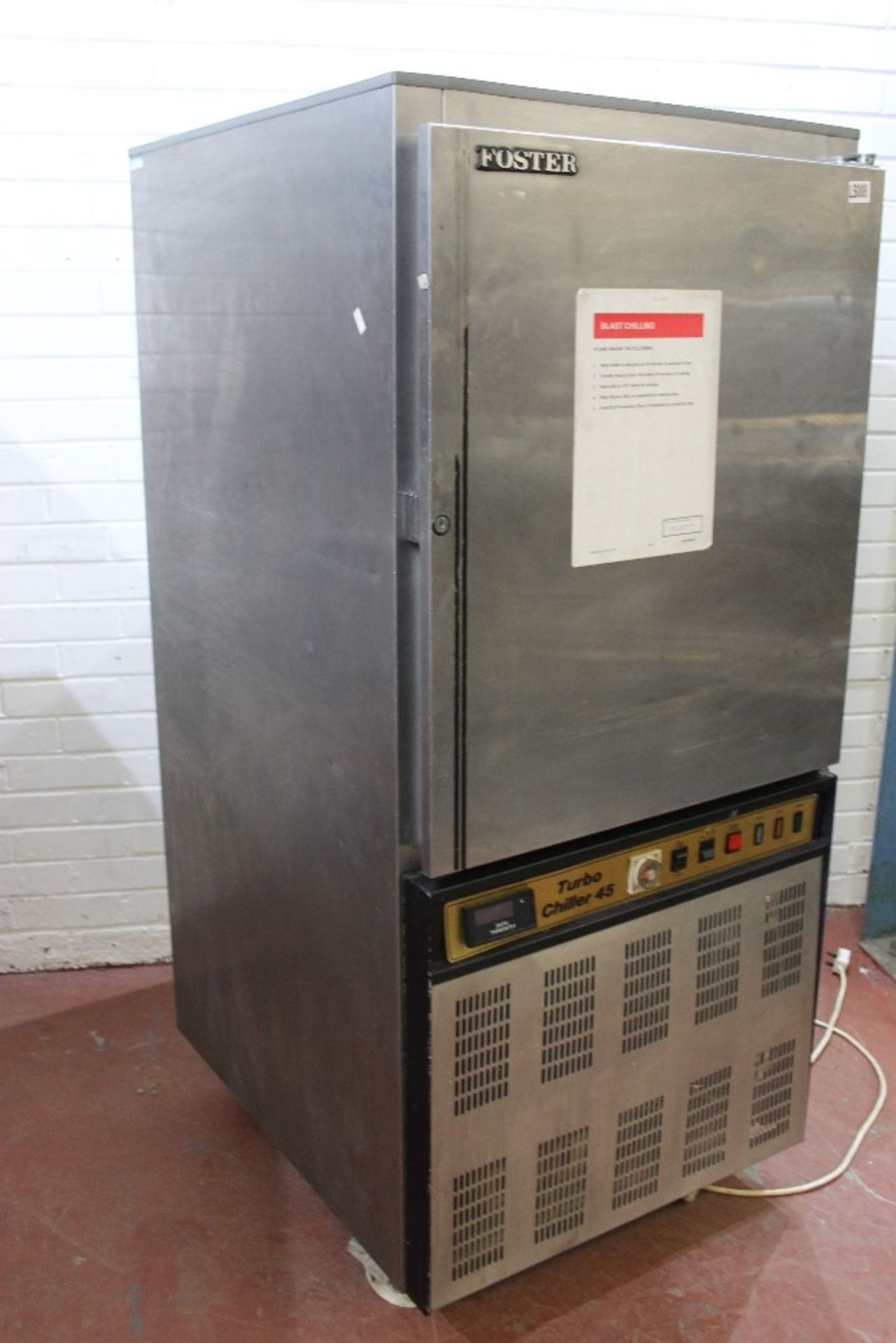 Foster Blast Chiller – Turbo Chiller 45 -1ph W68cm x H156cm x D825cm